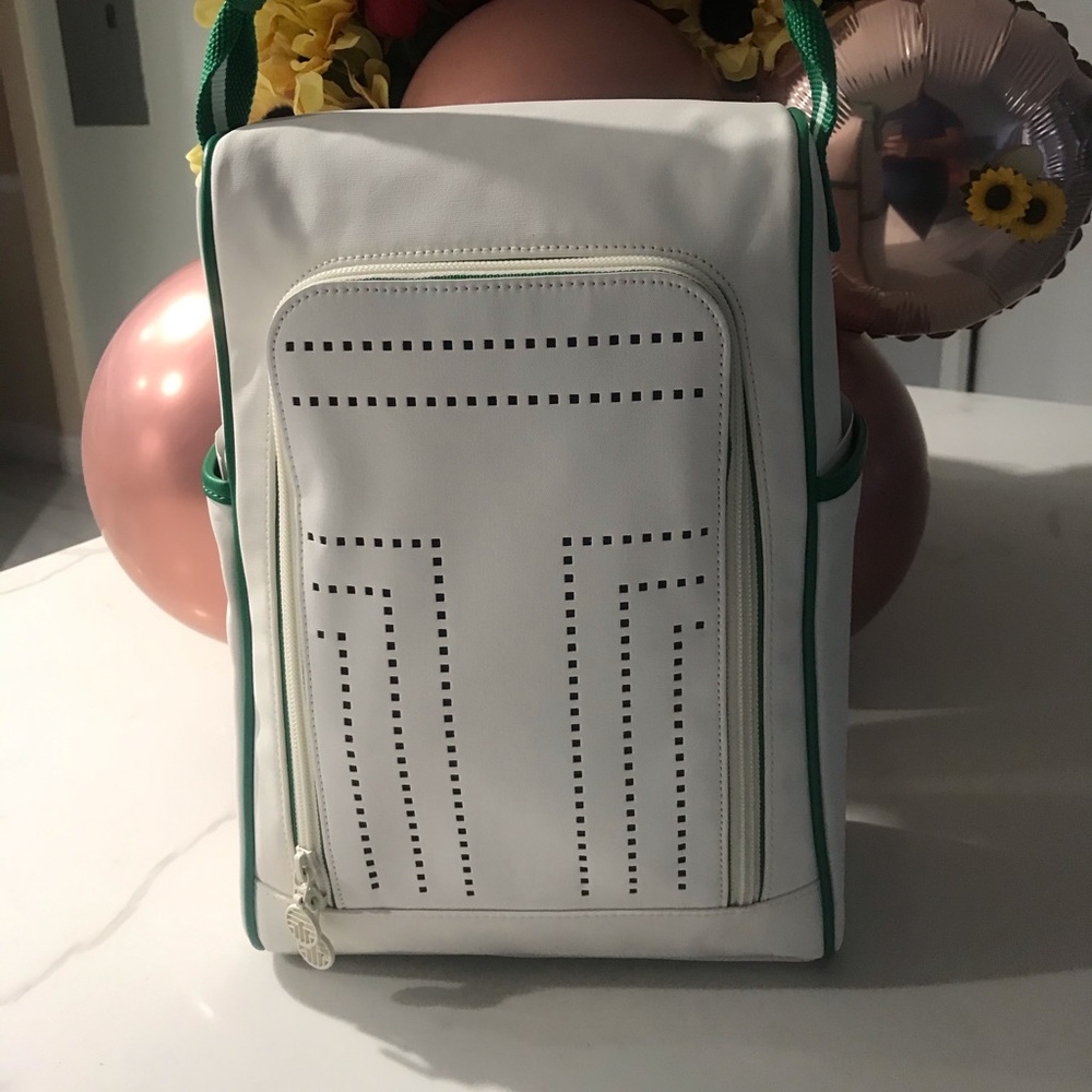 Men’s Leather Tory Burch Shoe Bag w/ accessory bag